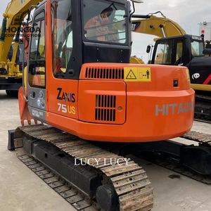 HITACHI เครื่องขุดไฮดรอลิกตีนตะขาบขนาดเล็ก ZX75รถขุดมือสองน้ำหนักปฏิบัติการ7.5ton - Product Image 4