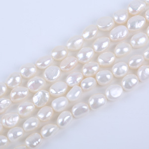 Collar de Perlas de Agua Dulce Casi Redondas de 9-10 mm AAAA, Semiterminadas, Venta al por Mayor Directa del Fabricante, Perlas Sueltas - Product Image 1