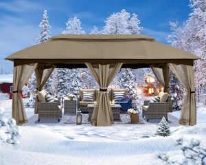 ABCCANOPY Filets De Gazebo Extérieur Tente De Patio Robuste Cadre En Métal <span class=keywords><strong>Chalet</strong></span> De <span class=keywords><strong>jardin</strong></span> Tonnelle De <span class=keywords><strong>jardin</strong></span> Wasserfester Pavillon - Product Image 4