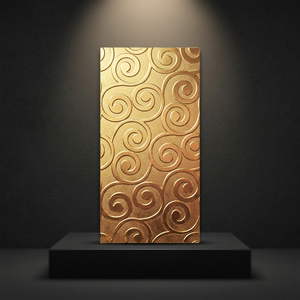 Azulejos de Cerámica de Lujo para Decoración del Hogar, 300x600 mm, Dorado Plateado, Decorativo, Tercera Cocción, Esmalte, Paredes Interiores - Product Image 3