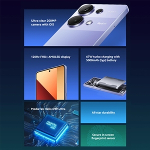 Teléfono Inteligente <span class=keywords><strong>Redmi</strong></span> Note 13 Pro 5G, 256 GB, <span class=keywords><strong>12</strong></span>+512 GB, 6.6 Pulgadas, 108 MP, LTE, Español, Miui 14, Mediatek Helio G99 Octa Core - Product Image 4