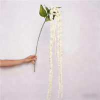 Groothandel 125cm zijden kunstmatige amarant schuimgroen hangend blad 6 takken voor Thanksgiving bloemstuk