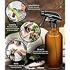 Bouteilles pulvérisatrices en verre ambré de 16 oz, rechargeables et vides, pour le nettoyage, les huiles essentielles, les cheveux, les plantes, pour pulvérisation et brumisation, et la javel. - Product Image 4