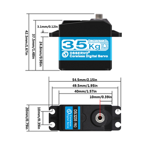 Servo Original DSSERVO DS3235 PRO IP67 Resistente al Agua, Servo Digital sin Núcleo de 35KG de Alto Torque y Alta Velocidad para Autos <span class=keywords><strong>RC</strong></span> a Escala <span class=keywords><strong>1</strong></span>/<span class=keywords><strong>8</strong></span> <span class=keywords><strong>1</strong></span>/10 - Product Image 4