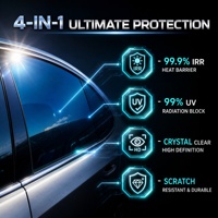KUCAI Rollo de Película de Tinte Completo al por Mayor, Película de Nanocerámica para Ventanas de Automóviles, 99% Anti-UV, Aislamiento Térmico, Bloqueo Solar