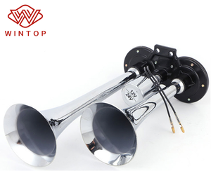 แตรลมรถบรรทุก OEM TZ-301 คุณภาพสูงจากโรงงาน ขายส่งแบบสองท่อ เสียงเตือน 12/24V - Product Image 1