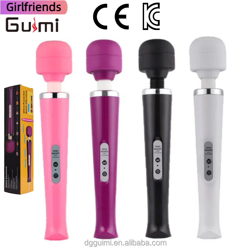 Big Head Magic Wand Massager Vibrator - USB Rechargeable, 20 Frequencies