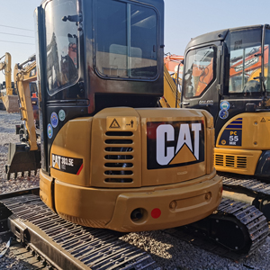 Mini-excavatrice hydraulique sur chenilles d'occasion Caterpillar 303.5 CAT 303 303E 303.5E, d'origine japonaise, 3 tonnes 3,5 tonnes, avec accessoire tarière - Product Image 1