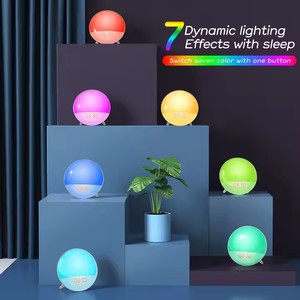 Thông minh Mặt Trời Mọc Đồng hồ báo thức thức dậy ánh sáng đồng hồ báo thức cho phòng ngủ thanh thiếu niên nặng tà vẹt trẻ em ngủ Viện trợ với FM Đài phát thanh - Product Image 5