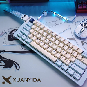 Venta al por mayor bajo MOQ impresión personalizada logotipo promocional universal mecánico Gaming teclados Correa <span class=keywords><strong>Wooting</strong></span> 60he teclado - Product Image 5