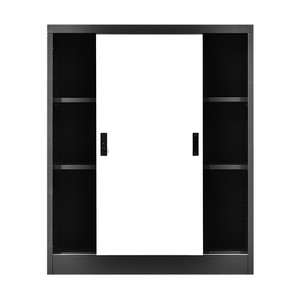 Archivador Con 2 Puerta De Oficina Almacen,Gabinete Organizador Con Cerradura Y Estantes,Moderno Guarda Archivo De Multiuso - Product Image 2