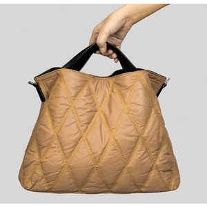 Muestra Gratis, Bolso de Mano Acolchado con Diseño de Diamantes, Bolso de Mano de Lujo para Mujer, Bolsos Grandes - Product Image 1