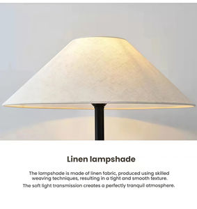 JYLIGHTING โคมไฟตั้งพื้น LED แบบย้อนยุค หลายขนาด ผลิตตามสั่ง วัสดุเซรามิกและผ้า สำหรับห้องนั่งเล่น ห้องนอน - Product Image 6