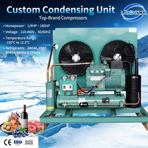 CE 认证 R22/R404A LDPH 6GE-34(Y)FL 半封闭压缩机 -40 ℃ ~12.5 ℃   中/低温空气冷却式冷凝机组 - Product Image 1