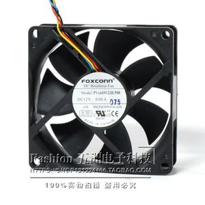 Foxconn 80mm <b>Computer</b> <b>Case</b> Fan 80x80x25mm Dual Ball Bearing 12V PWM Speed Control High Airflow Cooling - Product Image 3