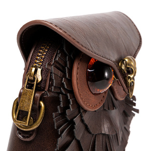 Cross Border tas bahu wanita Steampunk abad pertengahan baru tas bahu dompet koin MINI burung hantu kreatif - Product Image 5