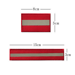 Parche Reflectante Multicolor para Ropa con Gancho y Bucle, 8*5cm - Product Image 2