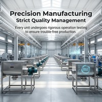 Mélangeur à ruban horizontal électrique en acier inoxydable pour poudre sèche de qualité alimentaire, entraîné par moteur, capacité 500L-2000L