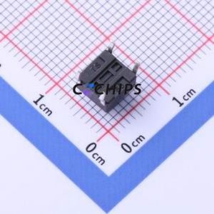 YTS-D004-2D Tactile Switch Through hole Component (THT),6x6mm Switch Single Pole Single Throw Round Button 2.5N Through Hole - Product Image 2