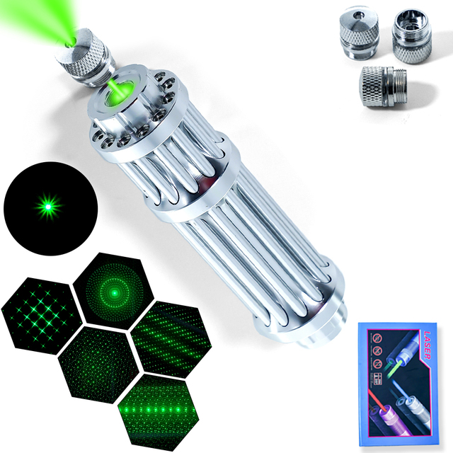 Battery Powered Green Laser Tool Long Range Visible Beam for Outdoor Use, Astronomy, Camping, and Emergency Signal Applications