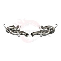 Système d'échappement arrière en acier inoxydable Vortex pour Ferrari F12berlinetta 6.3L avec embouts quadruples chromés et système de tuyauterie assemblé