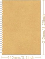 Carnet Kraft à spirale personnalisé pour enfants, idéal pour le dessin, l'art et les fournitures scolaires – Bloc-notes Kraft pour le dessin au crayon