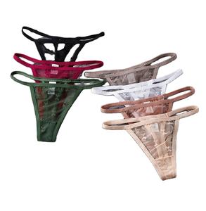 Perizoma Sexy in Pizzo Taglia Unica per Donne, Trasparente in Rete Ecologica Traspirante Modal/Cotone con Cinturino Sottile - Product Image 6