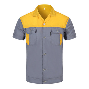 Abbigliamento da Lavoro di Alta Qualità per Meccanici Auto, T-shirt con Due Tasche e Logo Personalizzato, Completo da Lavoro per Uomo con Maglietta e Pantaloni - Product Image 3