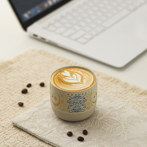 Taza de Café de Cerámica con Textura de Estrellas y Luna de 230 ml, Estilo Retro, para Latte Art, Aroma Intenso, Venta al Por Mayor - Product Image 3