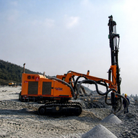 Foreuse hydraulique sur chenilles Kaishan KL511 avec moteur Cummins, pompe et moteur diesel 194 kW pour le forage de roches dures