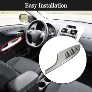WH para Toyota <span class=keywords><strong>Corolla</strong></span> 2007-<span class=keywords><strong>2013</strong></span>, Accesorios Interiores, Panel Decorativo para el Interruptor del Elevador de Ventanas Delanteras y Traseras, Repuestos para Automóviles - Product Image 4