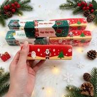 Jouet anti-stress réaliste en polyuréthane à rebond lent, motif Père Noël sur le thème de Noël, en forme de bâton de pâte frite, Zhejiang