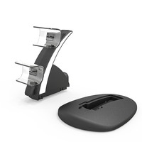 Pour contrôleur sans fil HBP-253 PS5 chargeur à double siège chargeur d'avion PS5 avec indicateur chargeur de siège de contrôleur de jeu PS5