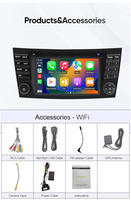 CARUPEZ 7 pouces Android GPS DSP écran tactile autoradio avec caméra de recul pour Mercedes Benz W211 W209 2001-2011 unité principale OEM - Product Image 6