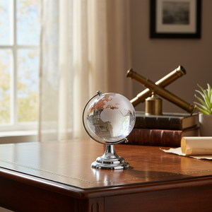 Sfera di Vetro da 80mm con Elegante Design a Globo per Esposizione ed Educazione - Product Image 3
