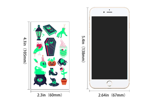 Tatuaje luminoso temporal personalizado para niños, pegatina de tatuaje de brazos y cuerpo que brilla en la oscuridad - Product Image 6