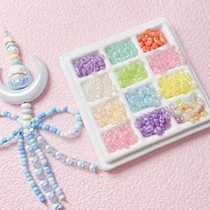 Cuentas Acrílicas Transparentes de Cristal de Caramelo, Multicolores, en Forma de Cacahuete, Irregulares, de 4x6.5mm, Material para Manualidades, para Teléfonos Móviles, Gran Venta en 2025 - Product Image 1