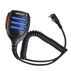 ETMY <b>MI</b>-99 Walkie Talkie Shoulder <b>Mic</b> 2 Pin Speaker Microphone for Baofeng UV-5R UV-82 TK2000 Handheld Radio PTT Wire <b>Mic</b> Kit - Product Image 1