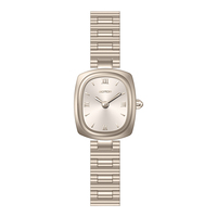 Montre analogique à quartz vintage rétro avec cadran carré et bracelet en acier inoxydable de luxe, design unique et tendance pour femmes