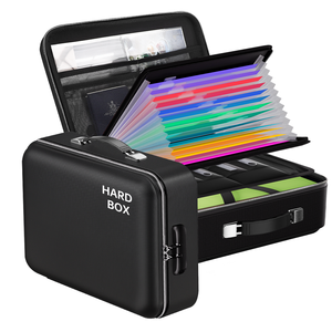 YHX Hard-Shell Fireproof <b>Document</b> <b>Bag</b> Water Resistant Safe Box File Organizer for Important <b>Documents</b> Lock Design - Product Image 1