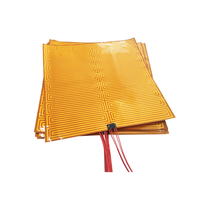 Film chauffant flexible personnalisé PI film mince PCB ,5V 12V Polyimide gravé feuille film mince chauffage avec adhésif