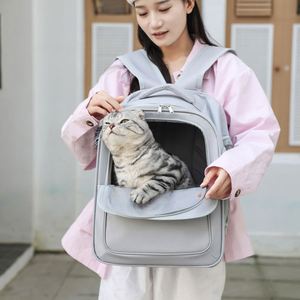 Breathable Side Open <b>Pet</b> Backpack Large Capacity Portable Cat <b>Carrier</b> Bag Anti-stress Travel Backpack for Kitten Puppy - Product Image 3