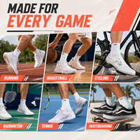 Chaussettes de sport personnalisées à absorption des chocs, chaussettes athlétiques rembourrées, respirantes en maille, chaussettes de course pour hommes