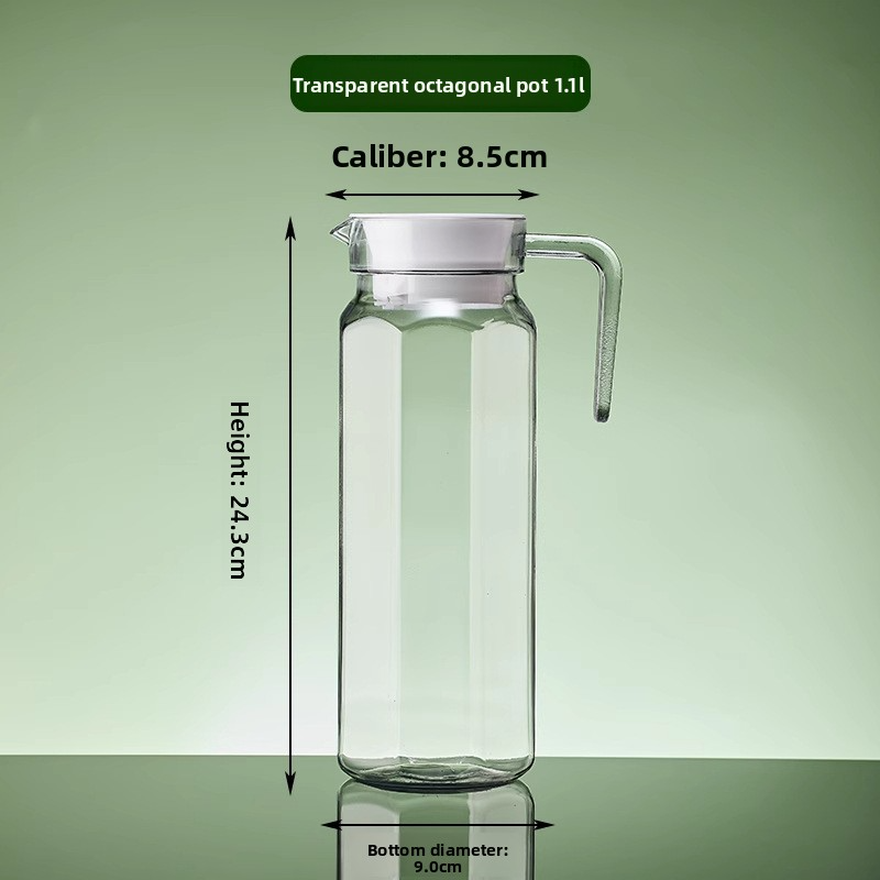 transparent color-Octagonal teapot 1.1L