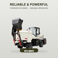 Camion malaxeur à béton entièrement hydraulique de type hydraulique 4x4 auto-chargeur monté sur remorque pour projets urbains Maodun Heavy