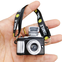 1:12 maison de poupée accessoires décoration lumière son petites caméras classiques Miniature elfe poupée électrique simulation mini caméra jouets