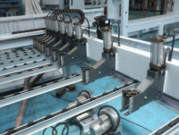 Scie à panneaux CNC industrielle robuste MINGAN MA-KS829-T avec système d'alimentation latérale stable et scie à poutre informatisée