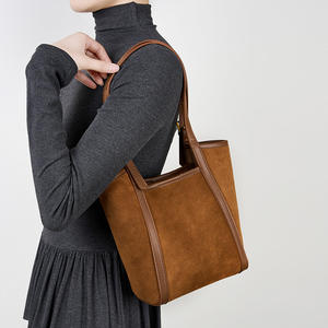 Marque dames sacs à main nouvelle mode femmes chaussures et sac à main dames luxe épaule en cuir véritable femmes seau sac en gros - Product Image 3