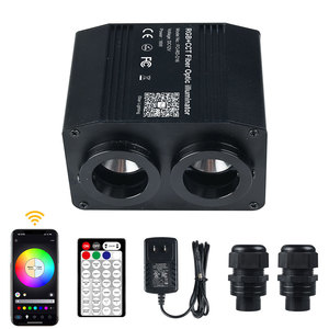 FO-RD-D16 RGB + CCT sợi quang chiếu sáng pg29 đôi-đầu không nhấp nháy RF và ứng dụng điều khiển cho xe Roof/trang trí đám cưới - Product Image 1