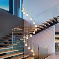 CBMMart Fil de bois avec lumière LED Escalier en colimaçon
